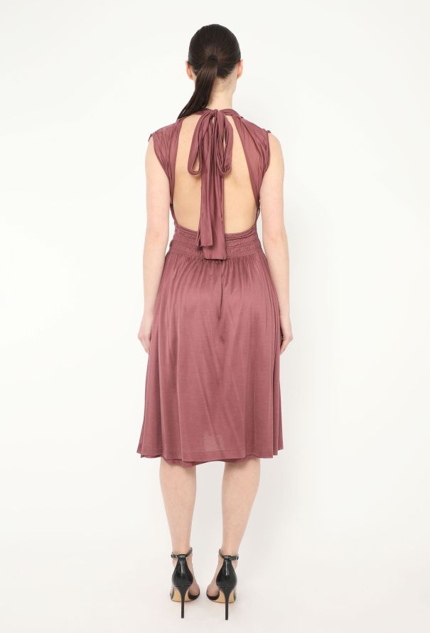 Bottega Veneta S/S 2007 Ruched Silk Halter Dress - 5