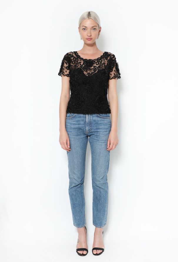 Chanel ICONIC F/W 1995 Lace Bustier Top - 3
