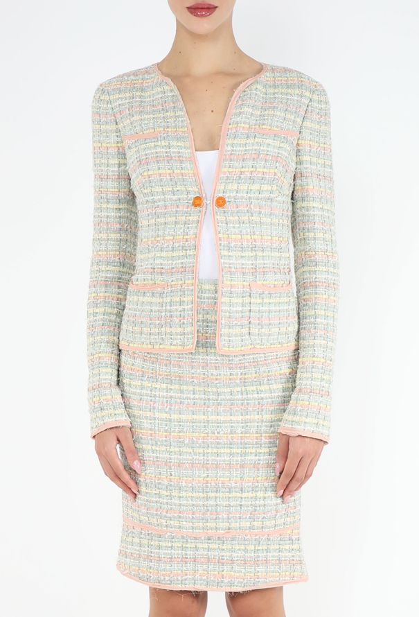 Chanel ICONIC S/S 2005 Pastel Silk Tweed Ensemble - 5