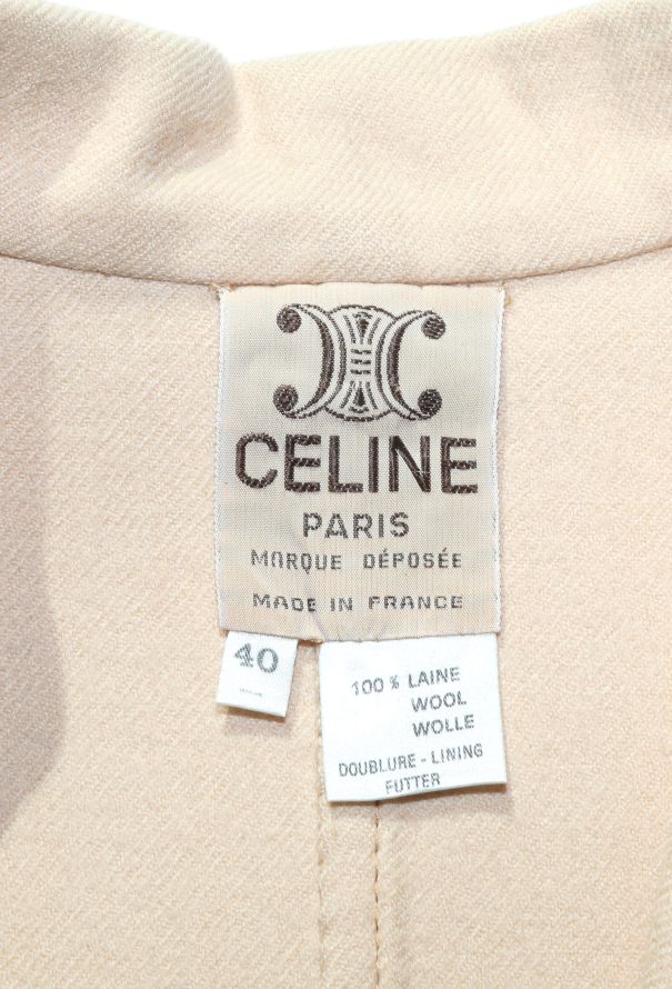 Céline Vintage Notched Twill Blazer - 6