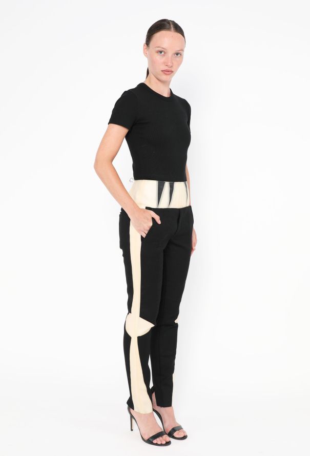 Balenciaga F/W 2008 Bicolor Sci-Fi Trousers - 4