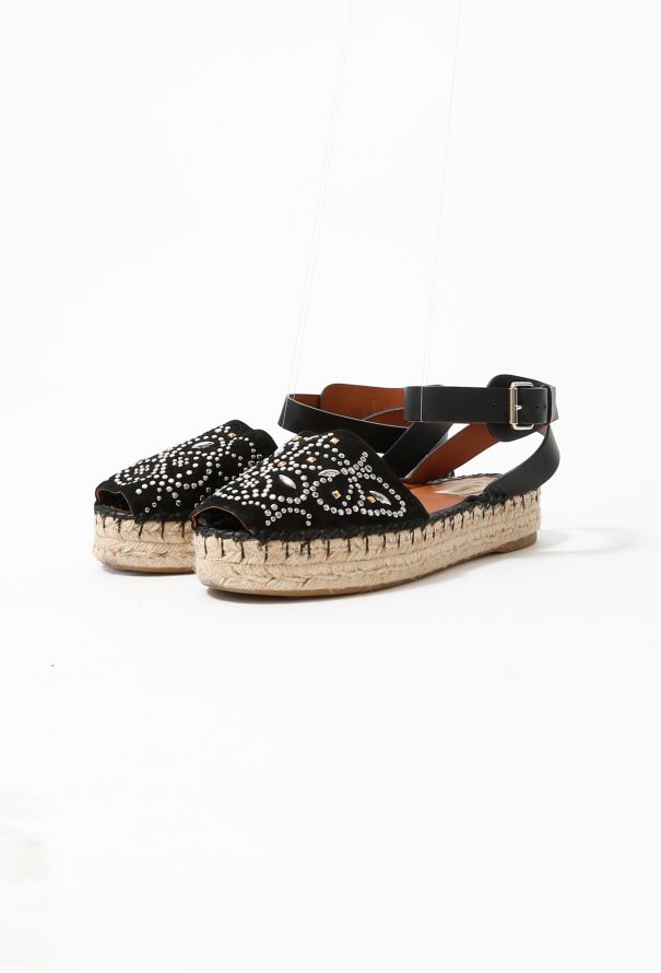 Valentino Stud Suede Espadrilles - 6