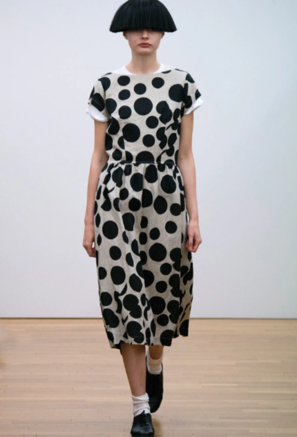 Comme des Garçons S/S 2015 Polka Dot Linen Skirt - 2