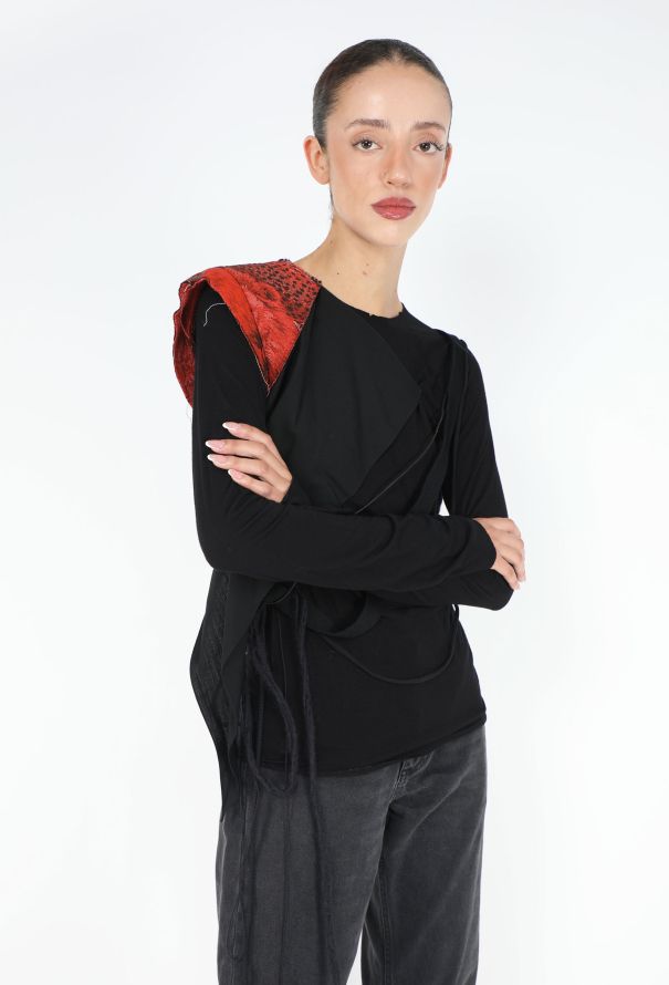 Balenciaga RARE F/W 2000 Deconstructed Draped Top - 1
