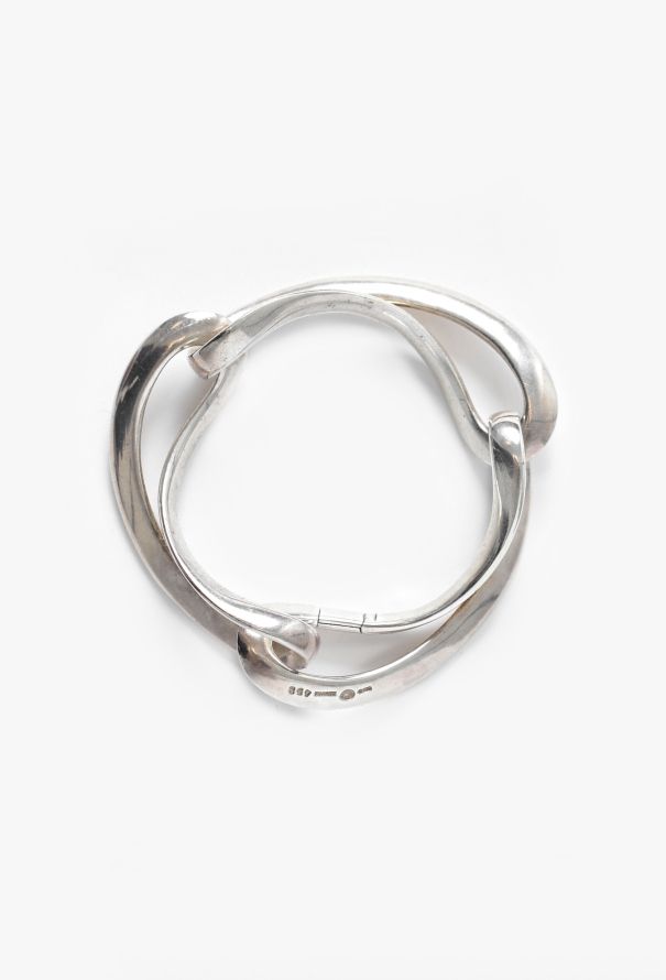 Vintage Fine Jewelry Georg Jensen Silver Infinity Link Bracelet - 3