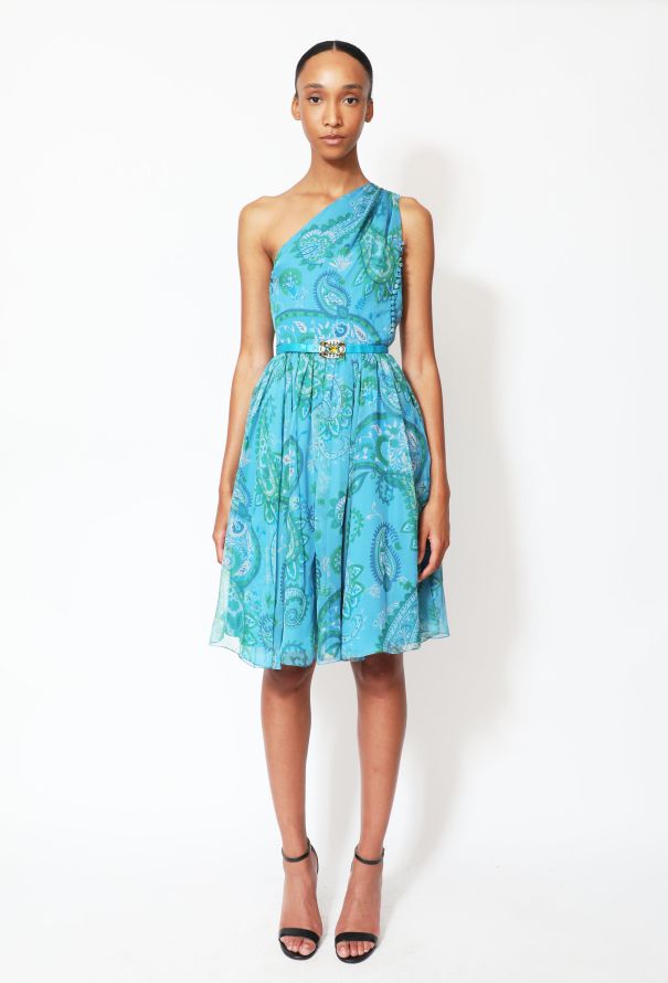 Dior STUNNING Resort 2008 Paisley Chiffon Dress - 1