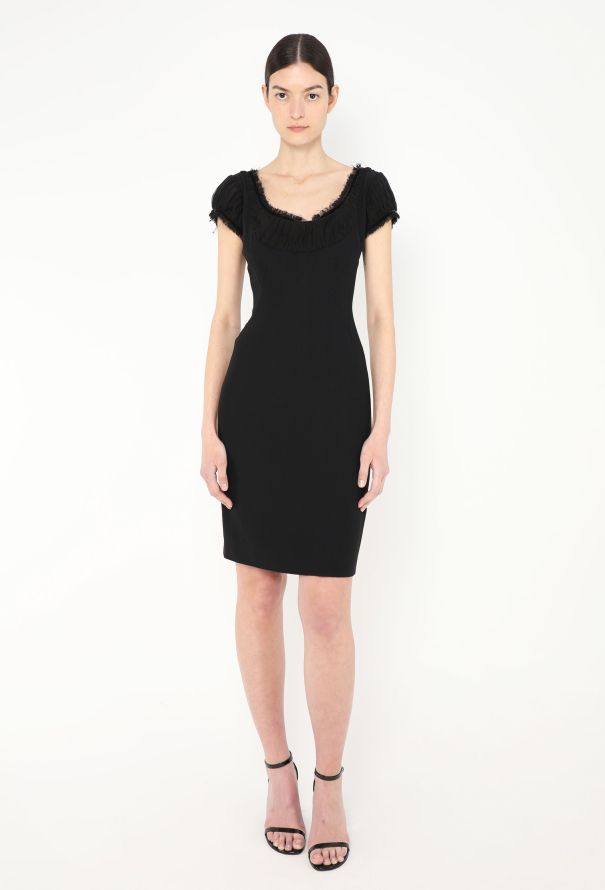 Alexander McQueen 2010 Frayed Ruched Crêpe Dress - 3