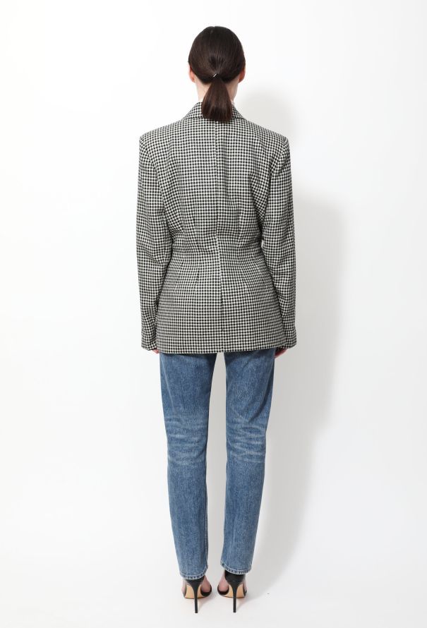 90s Houndstooth Blazer - 3