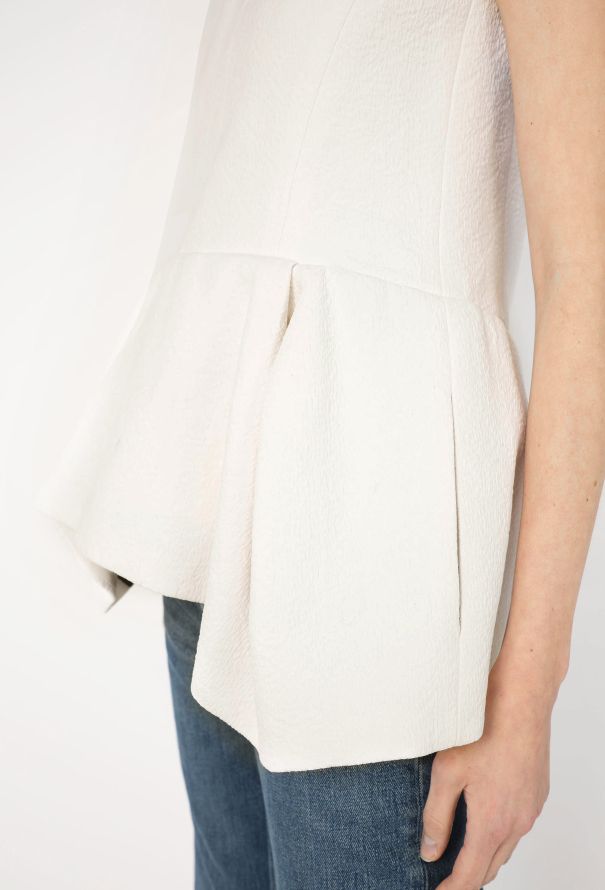 Céline S/S 2012 Jacquard Peplum Top - 4