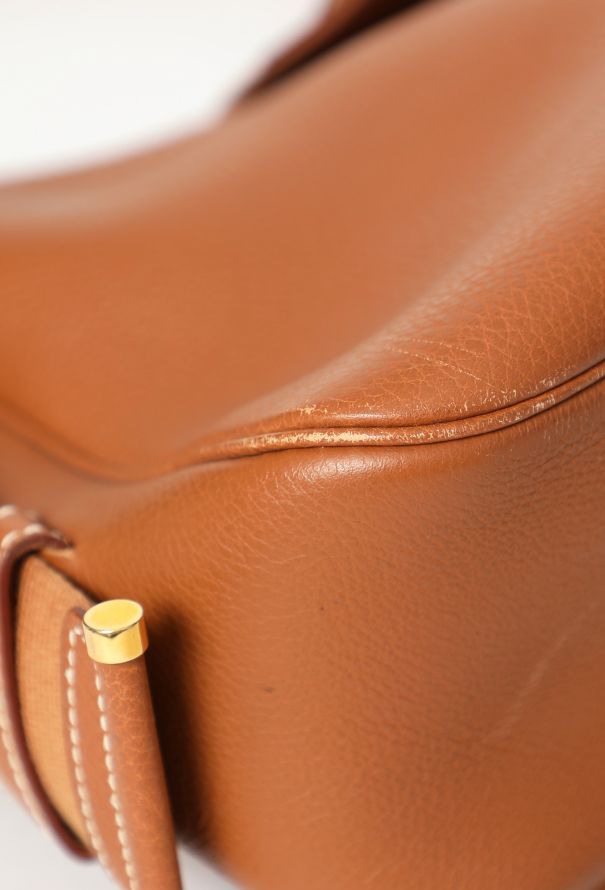 Hermès Vintage Gold Togo Tsako Bag - 7