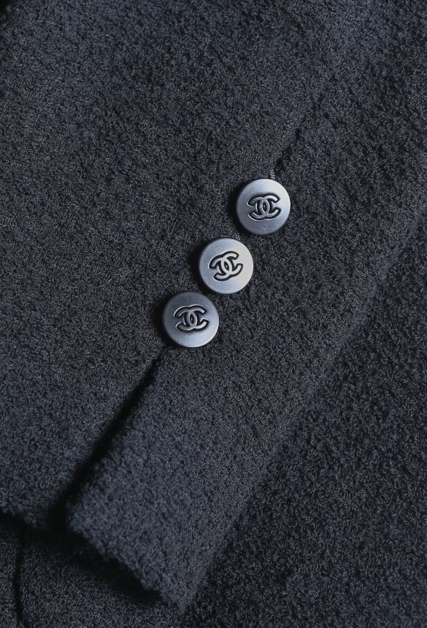 Chanel S/S 1998 Bicolor Bouclé Jacket and Skirt - 8