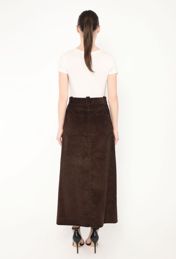 Khaite F/W 2022 Neer Corduroy Slit Skirt - 5