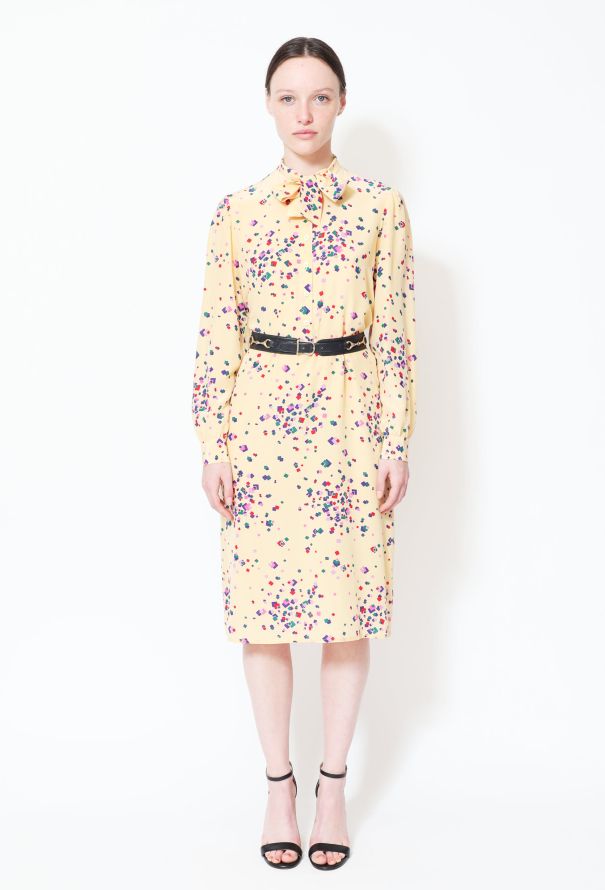 Diane Von Furstenberg '80s Lavallière Silk Dress - 3