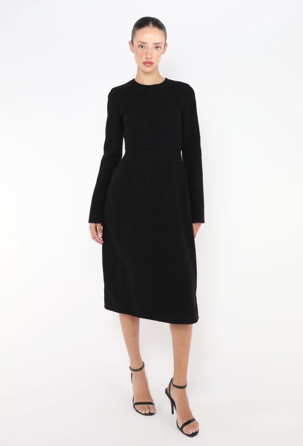 Céline Felted Cashmere Dress – Black (F/W 2015) - 4