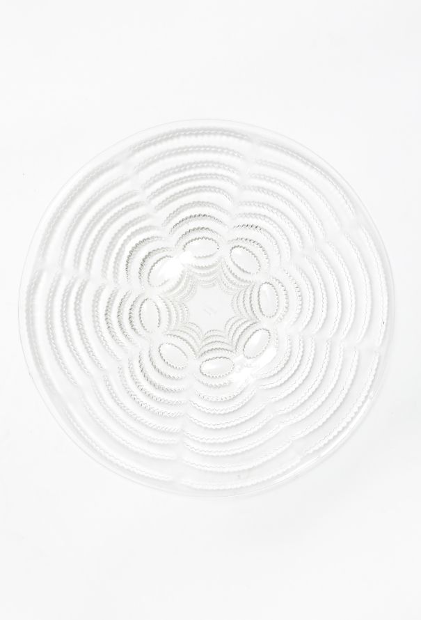 Exquisite Vintage René Lalique 1935 'Vagues' Glass Platter - 1