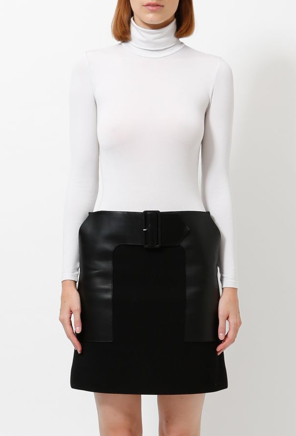 Céline Pre-fall 2012 Belted Wool Skirt - 1