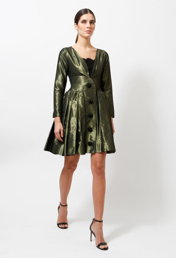 Saint Laurent 1991 Taffeta Dress - 2
