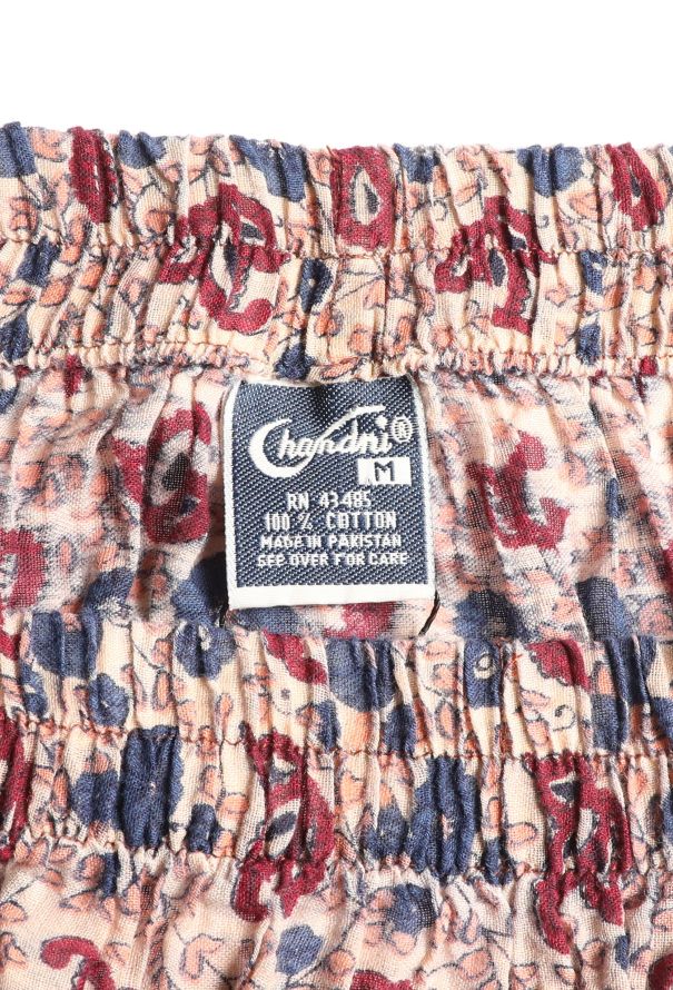 World Treasures '70s Authentic Block Print Skirt - 5