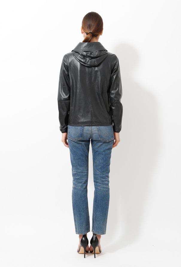 Céline Leather Parka Jacket - 6
