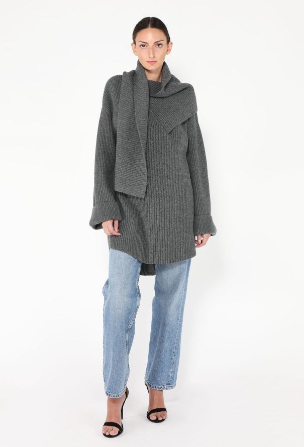 Toteme F/W 2024 Draped Scarf Sweater - 2
