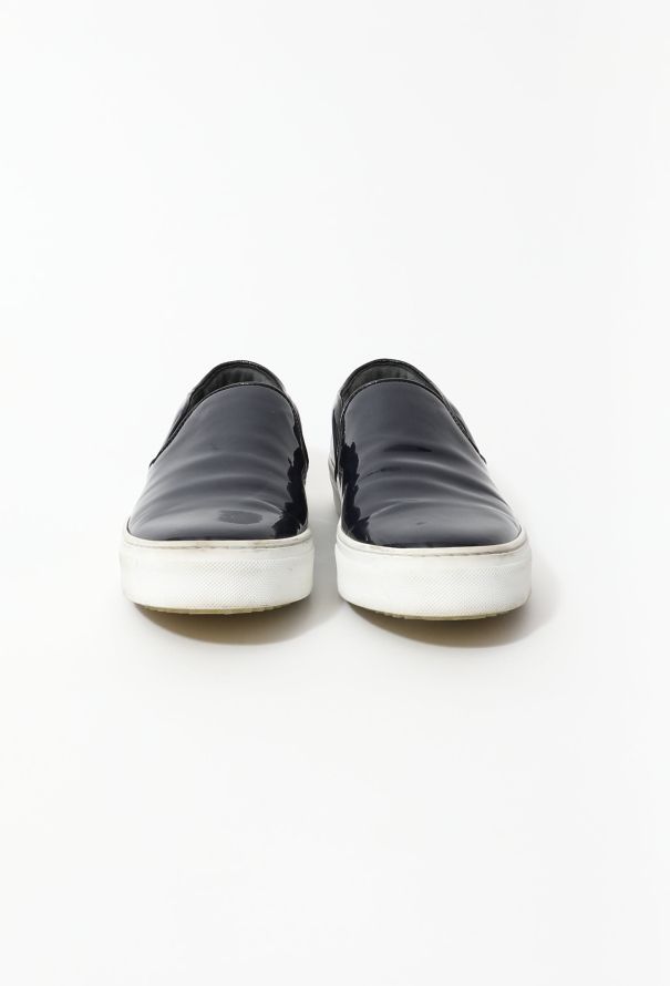 Céline 2014 Patent Slip-On Sneakers Dark blue - 3