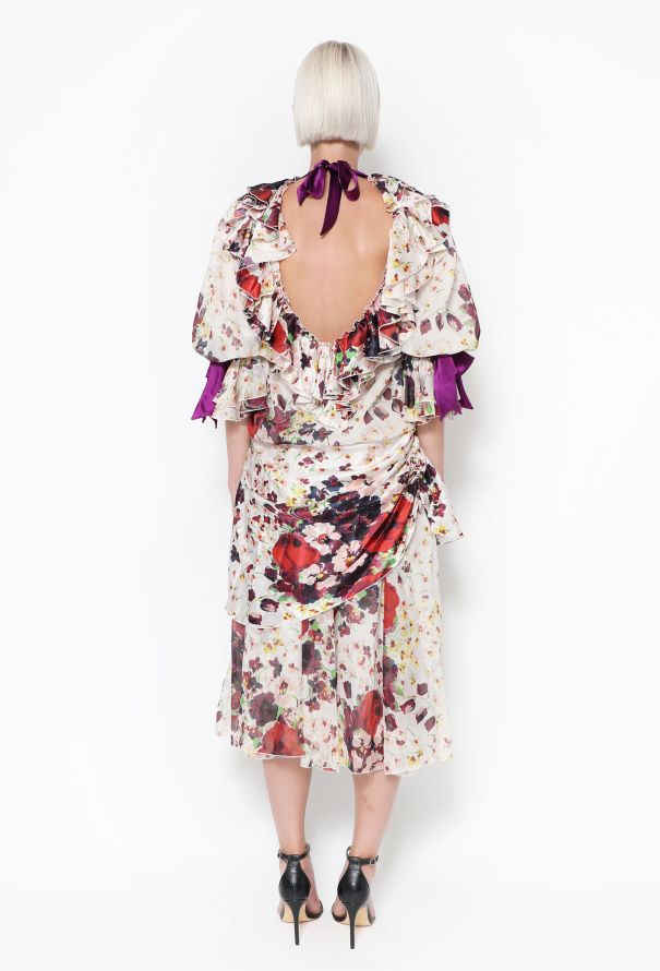 Rodarte S/S 2019 Silk Peasant Dress - 4