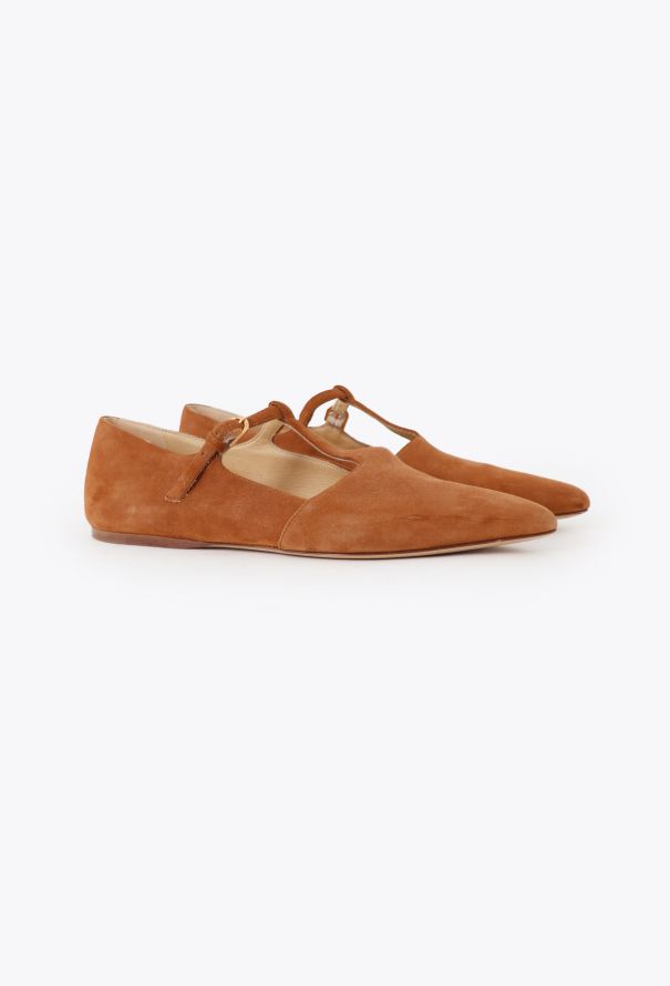 Gabriela Hearst 2023 Lola Suede Ballet Flats - 3