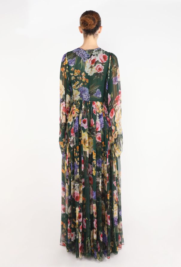 Dolce & Gabbana Gardenia Silk Chiffon Gown, 2023 - 4