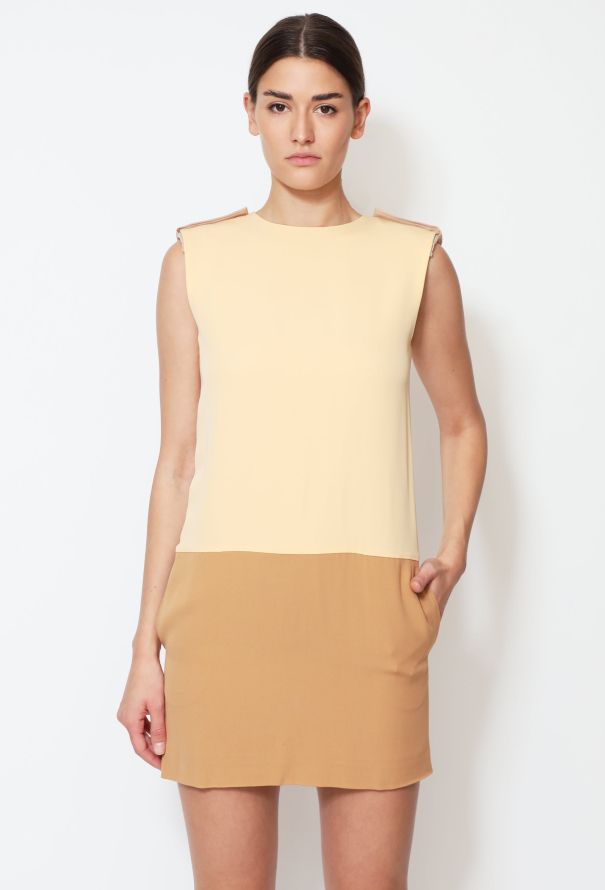 Céline Pre-Fall 2010 Tonal Silk Dress - 1