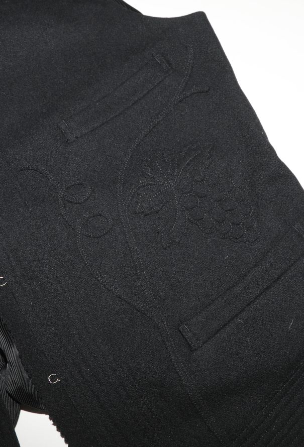 Yohji Yamamoto 1993 Embroidered Felted Vest - 7