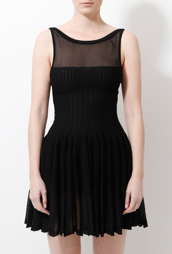 Alaïa Pleated Open Back Dress - 2