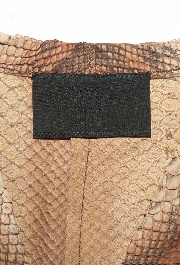 Prada RARE S/S 2004 Python Belted Trench - 6
