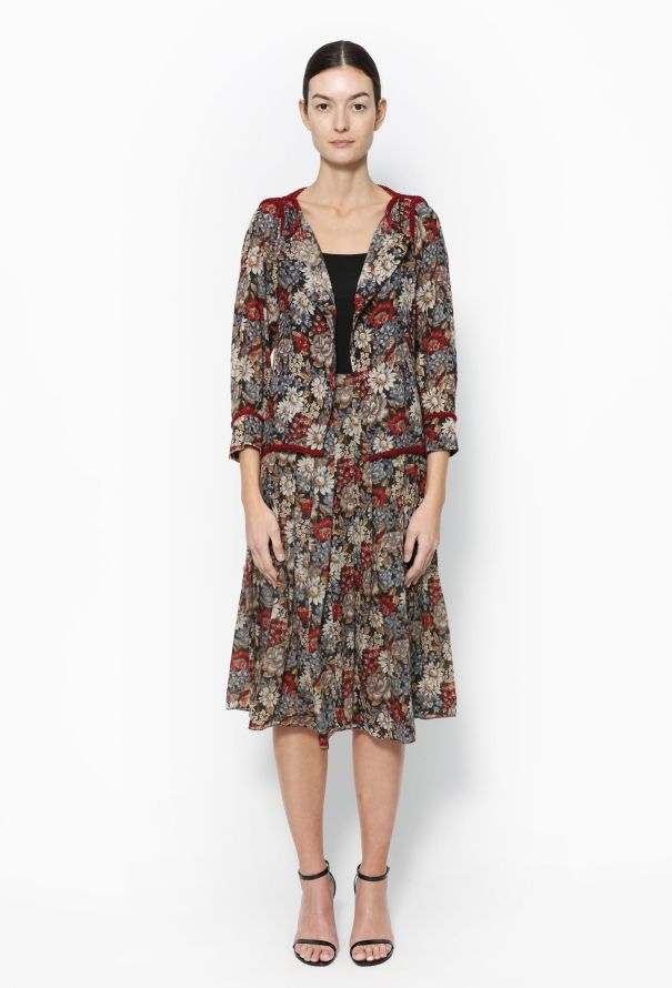 Ted Lapidus '80s Floral Ensemble - 1
