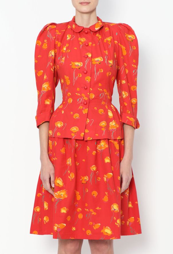 Saint Laurent '70s Flared Floral Ensemble - 4