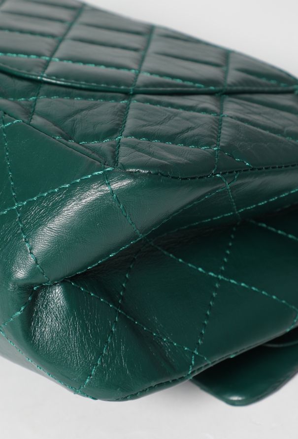 Chanel Green 2.55 Jumbo Flap Bag - 11