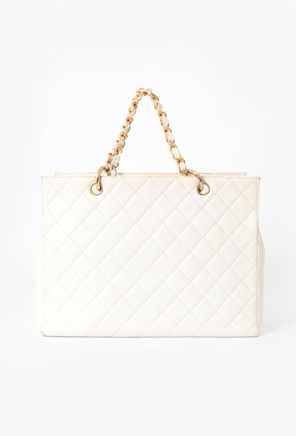 Chanel '90s Caviar Shopping Tote Bag - 3
