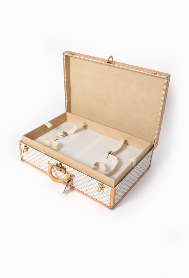 Louis Vuitton Rare Azur Alzer 75 Travel Trunk - 18