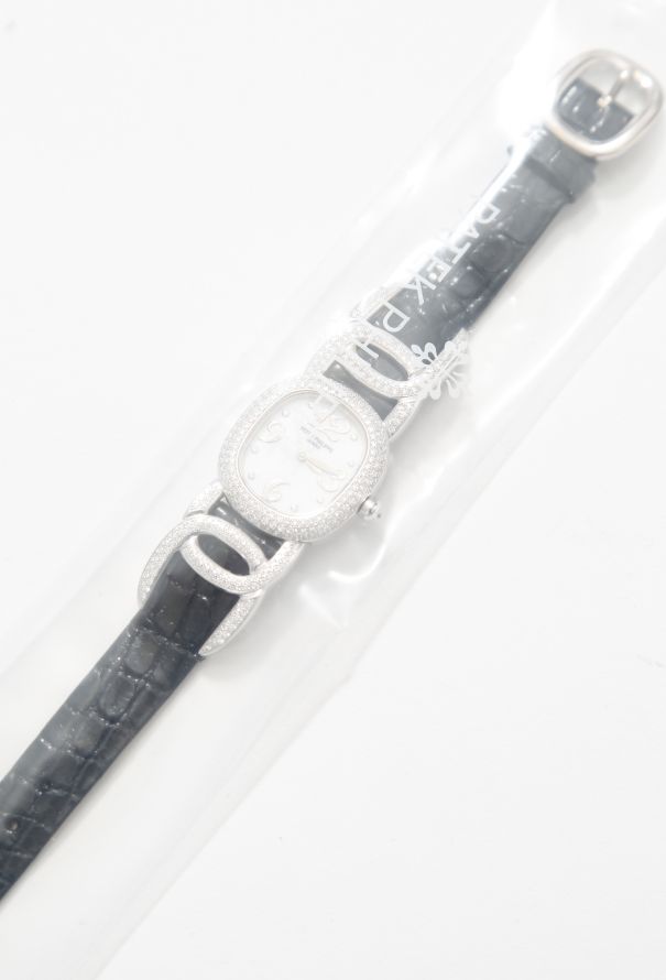 Patek Philippe 18k White Gold & Diamond Ellipse Watch - 6