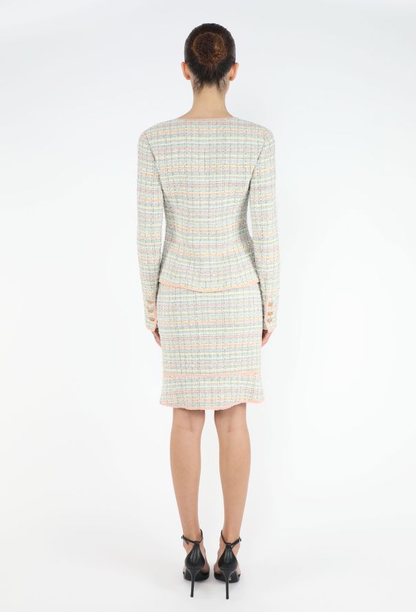 Chanel ICONIC S/S 2005 Pastel Silk Tweed Ensemble - 6