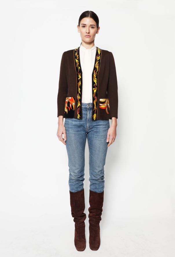 Emilio Pucci 70s Graphic Cardigan & Blouse Set - 5