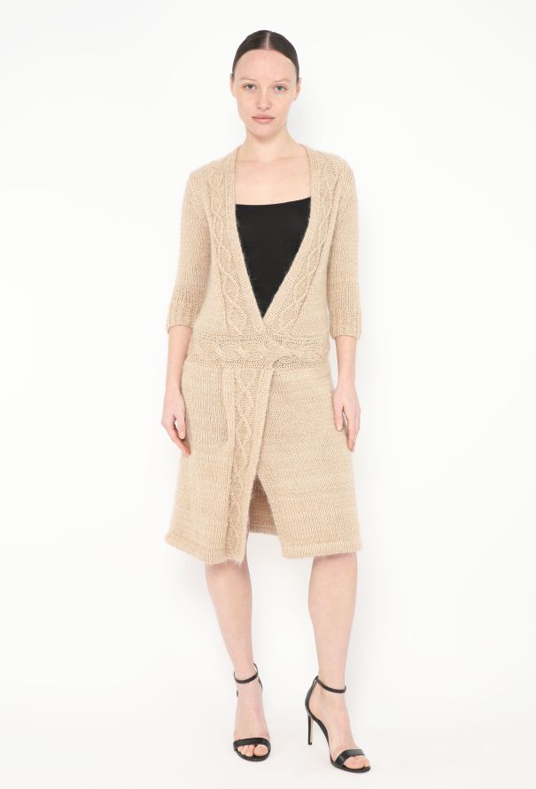 Rodarte Cable-Knit Wrap Dress - 3
