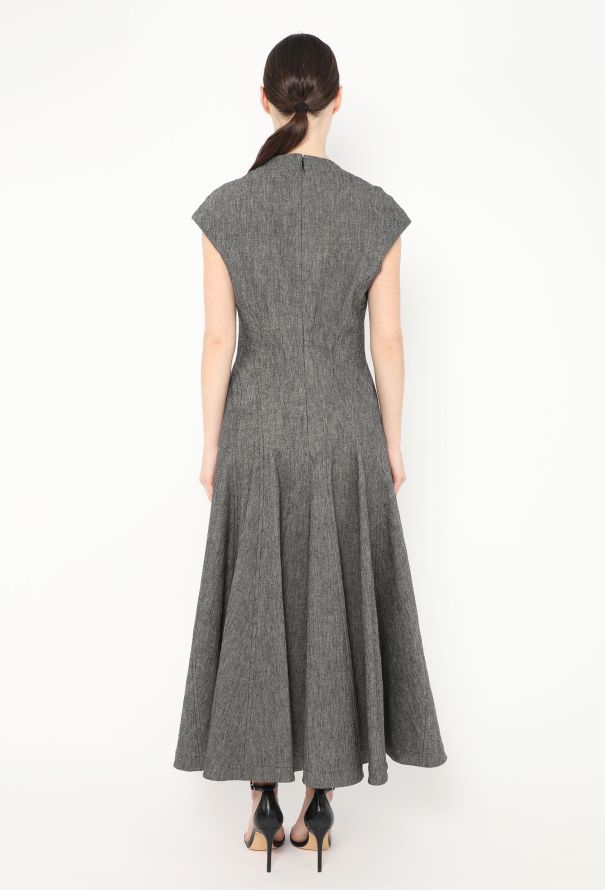 Alaïa 2024 Flared Linen Dress - 3