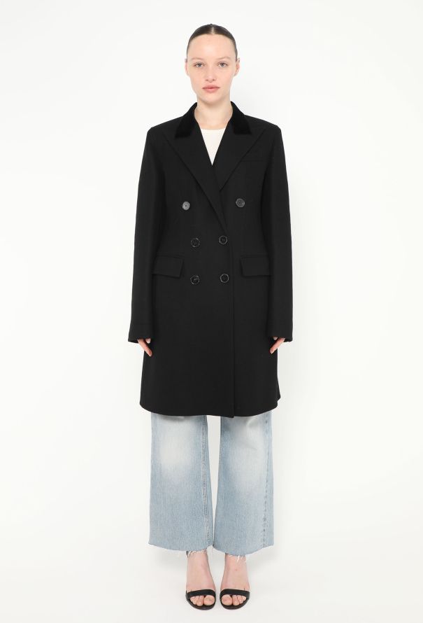 Hermès Cashmere Velvet Collar Coat - 2