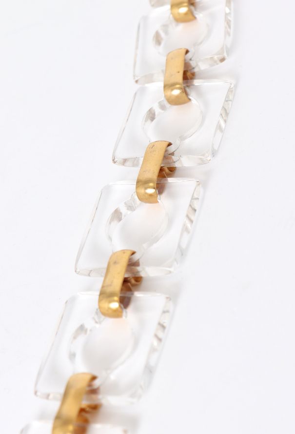 Saint Laurent Couture '70s Lucite Chainlink Belt - 2
