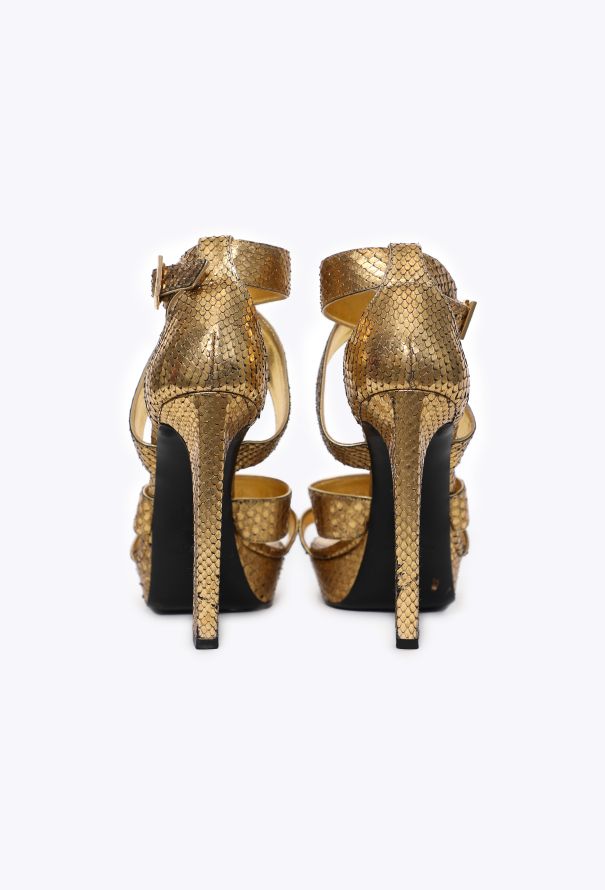 Saint Laurent Python Cosmo Sandals, 2015 - 4