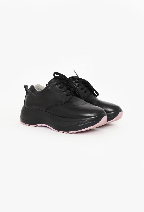Céline Delivery Sneakers in Black Leather – S/S 2018 Runway - 3