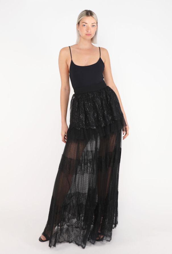 Chloé Tiered Lace Maxi Skirt, Resort 2014 - 4