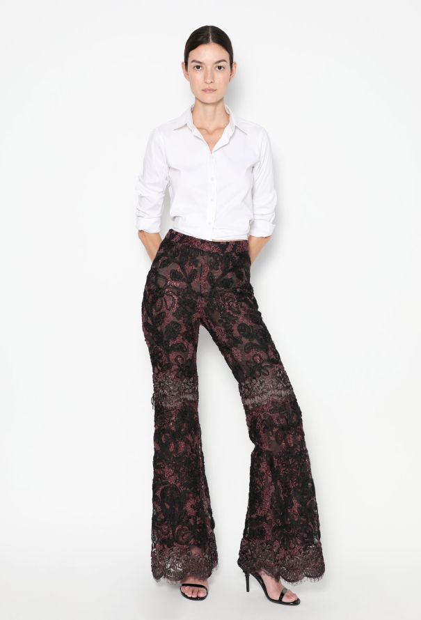 Gucci CAMPAIGN F/W 1999 Lace Palazzo Pants - 6