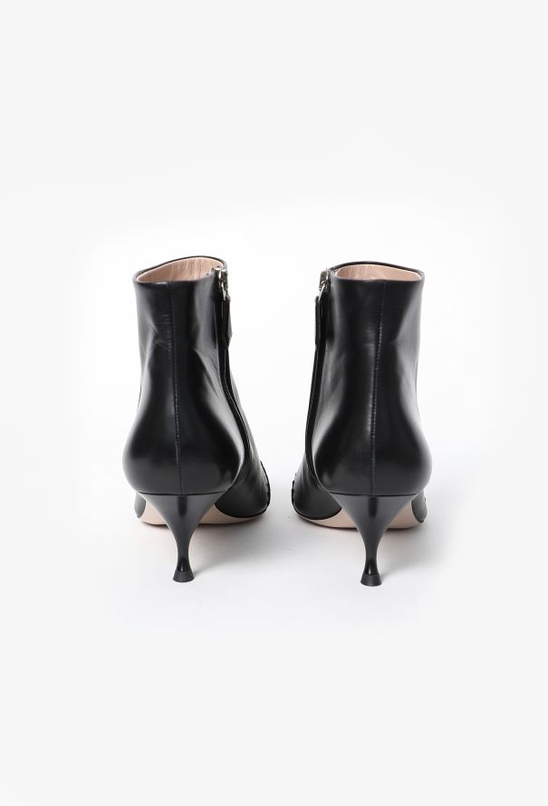 Miu Miu Brogue Patent Ankle Boots - 4