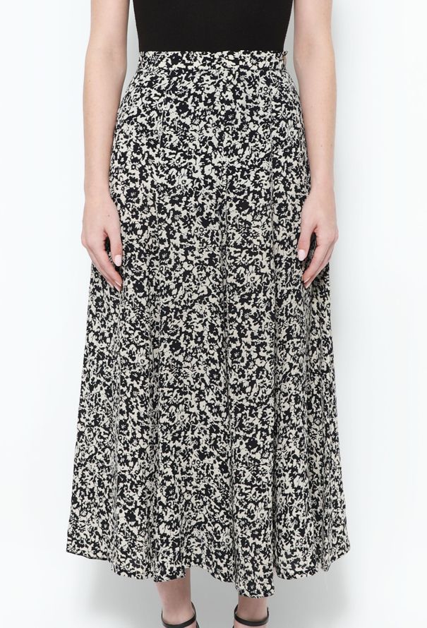 Sonia Rykiel '90s Floral Crêpe Skirt - 2